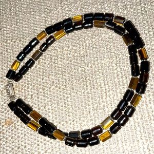 Gold&Black Double Strand Necklace